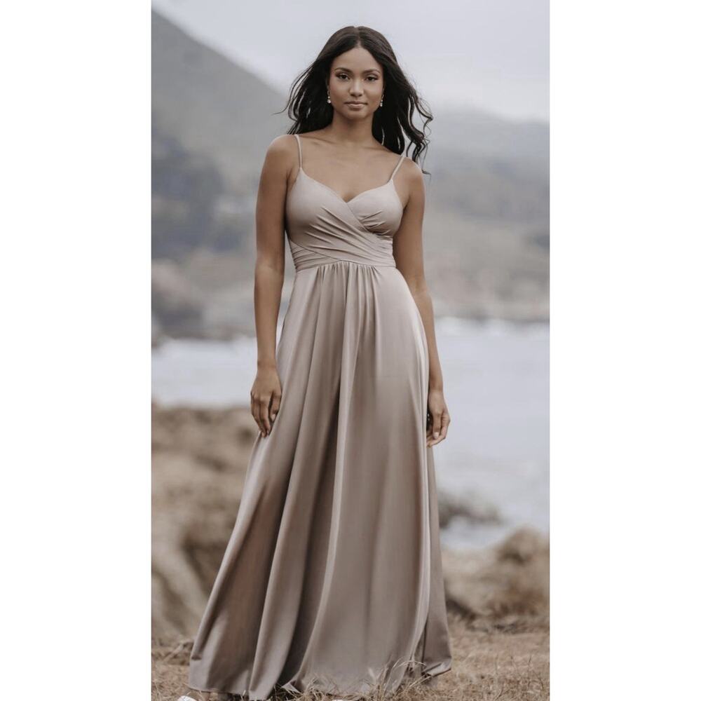 Allure Bridal Bridesmaid Ball Gown Prom Formal Dress Sz 16 Empire Waist #1701